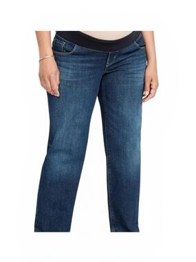 Old Navy Maternity Front Low Panel OG Loose Jeans Sheldon Wash - Women’s Size 14